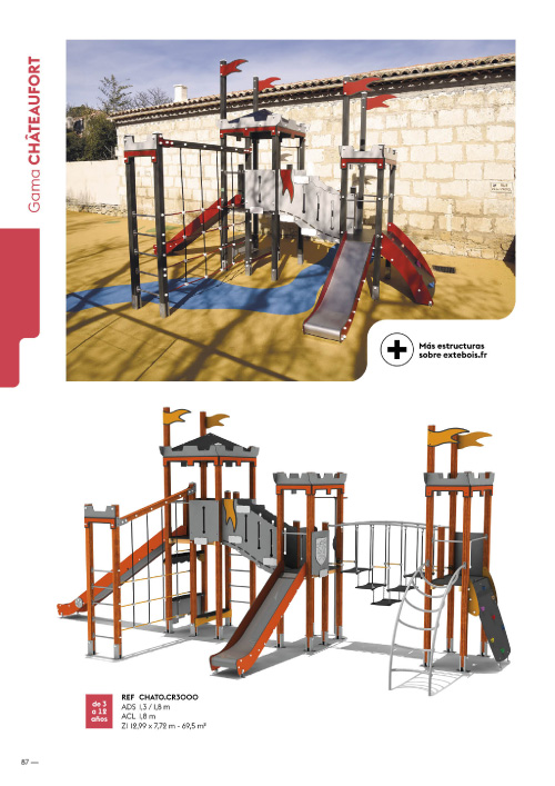 JUEGOS DE EXTERIOR DE MADERA Y METAL